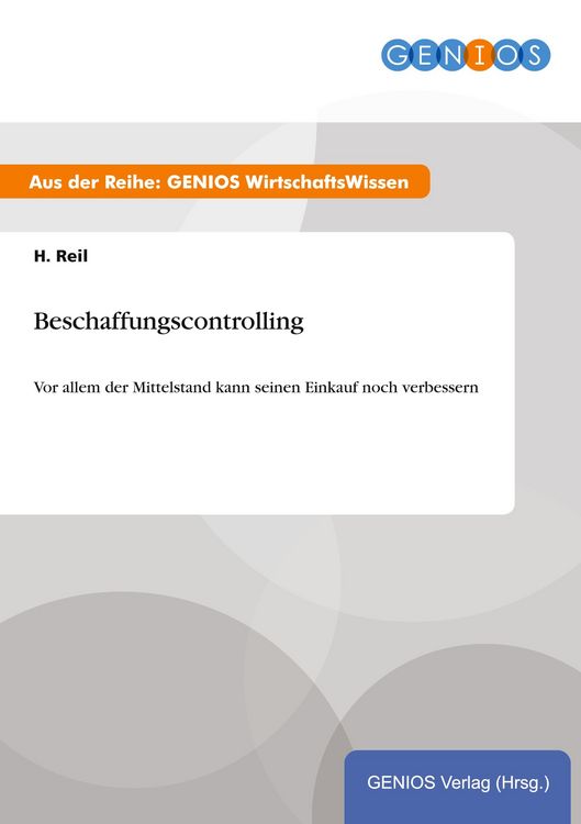 Produktbild: Beschaffungscontrolling