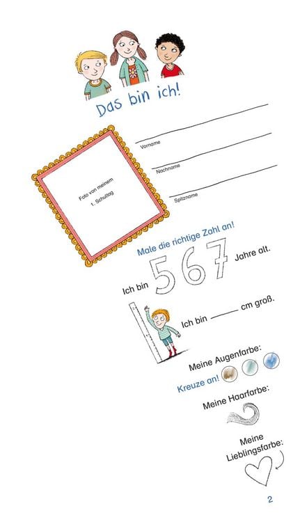 Produktbild: Schlau f&uuml;r die Schule: Bunte R&auml;tsel zum Schulstart (Schult&uuml;te 2025 rosa)