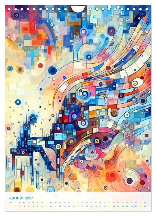 Produktbild: Syn&auml;sthetische Kunst - Musik in Farben und Formen (Wandkalender 2027 DIN A4 hoch), CALVENDO Monatskalender