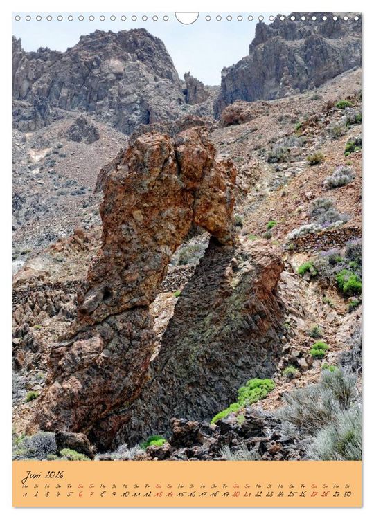 Produktbild: Vulkaninsel Teneriffa (Wandkalender 2026 DIN A3 hoch), CALVENDO Monatskalender
