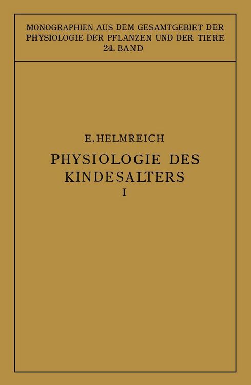 Produktbild: Physiologie des Kindesalters