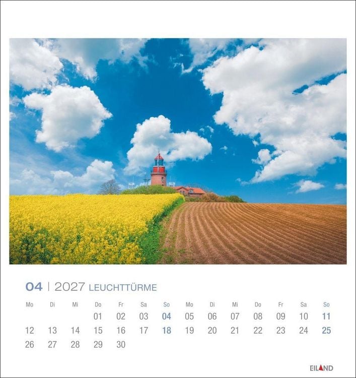 Produktbild: Leuchtt&uuml;rme Postkartenkalender 2027 - Leuchten des Nordens