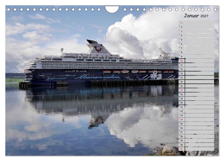Produktbild: Riesen der Meere - Kreuzfahrtschiffe Geburtstagskalender (Wandkalender 2027 DIN A4 quer), CALVENDO Monatskalender