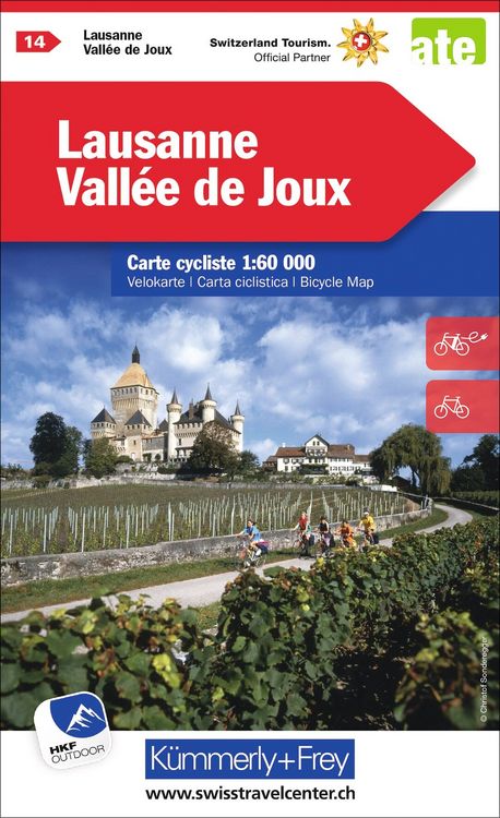 Produktbild: Radwanderkarte Lausanne - Vall&eacute;e de Joux mit Ortsindex (14)