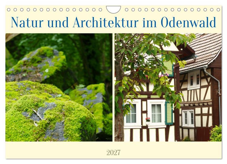 Produktbild: Natur und Architektur im Odenwald (Wandkalender 2027 DIN A4 quer), CALVENDO Monatskalender