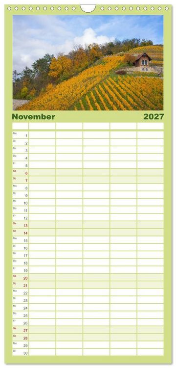 Produktbild: Familienplaner 2027 - Sachsen-Anhalt - Eine Sch&ouml;nheit in der Mitte Deutschlands mit 5 Spalten (Wandkalender, 21 x 45 cm) CALVENDO