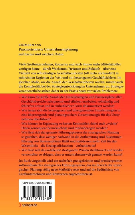 Produktbild: Praxisorientierte Unternehmensplanung mit harten und weichen Daten