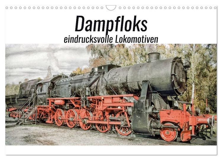 Produktbild: Dampfloks - eindrucksvolle Lokomotiven (Wandkalender 2026 DIN A3 quer), CALVENDO Monatskalender