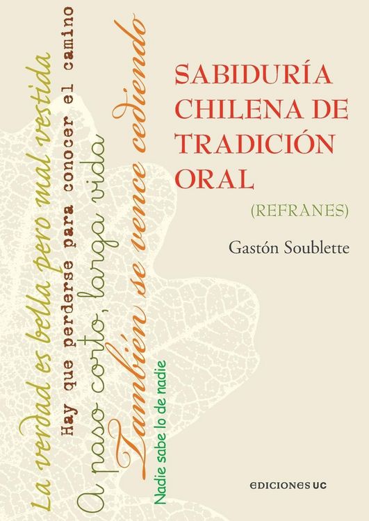 Produktbild: Sabidur&iacute;a chilena de tradici&oacute;n oral