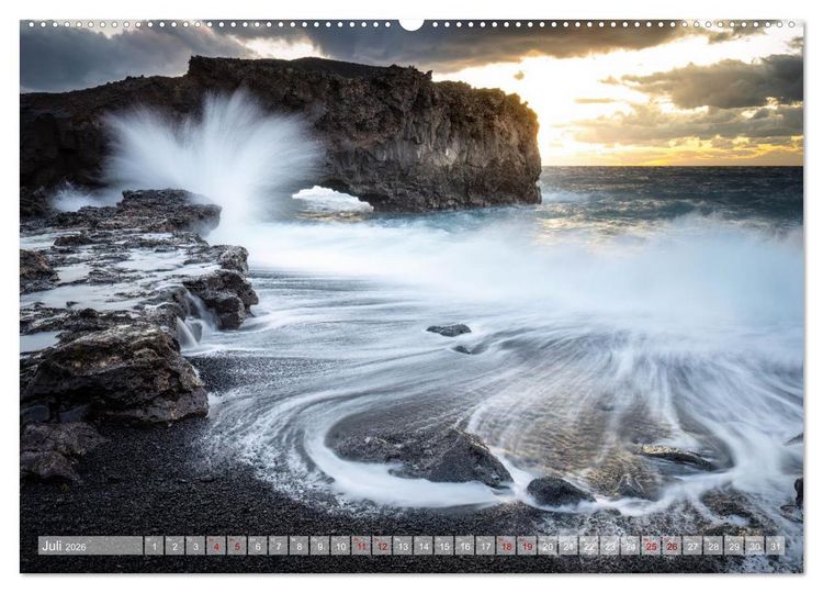 Produktbild: Kanarisch Wild - La Palma (Wandkalender 2026 DIN A2 quer), CALVENDO Monatskalender