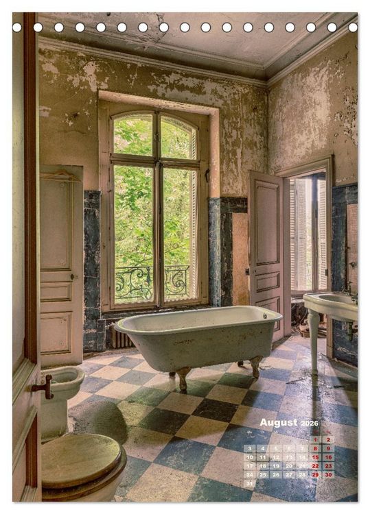 Produktbild: Lost Places - morbide Sch&ouml;nheiten (Tischkalender 2026 DIN A5 hoch), CALVENDO Monatskalender