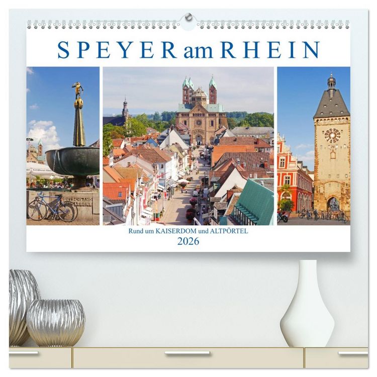 Produktbild: Speyer am Rhein. Rund um Kaiserdom und Altp&ouml;rtel (hochwertiger Premium Wandkalender 2026 DIN A2 quer), Kunstdruck in Hochglanz