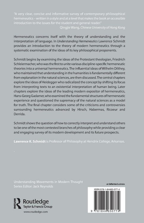 Produktbild: Understanding Hermeneutics