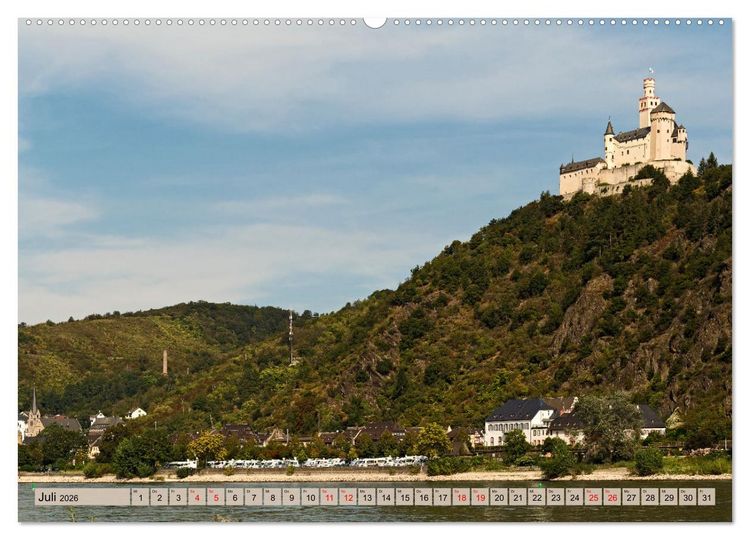Produktbild: Oberes Mittelrheintal Sehnsuchtsziel f&uuml;r Romantiker (hochwertiger Premium Wandkalender 2026 DIN A2 quer), Kunstdruck in Hochglanz