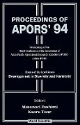 Produktbild: Apors'94: Development in Diversity and Harmony - Proceedings of the Third Conference of the Association of Asian-Pacific Operational Research Societies (Apors) Within Ifors