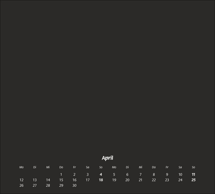 Produktbild: times&more Bastelkalender schwarz 2027