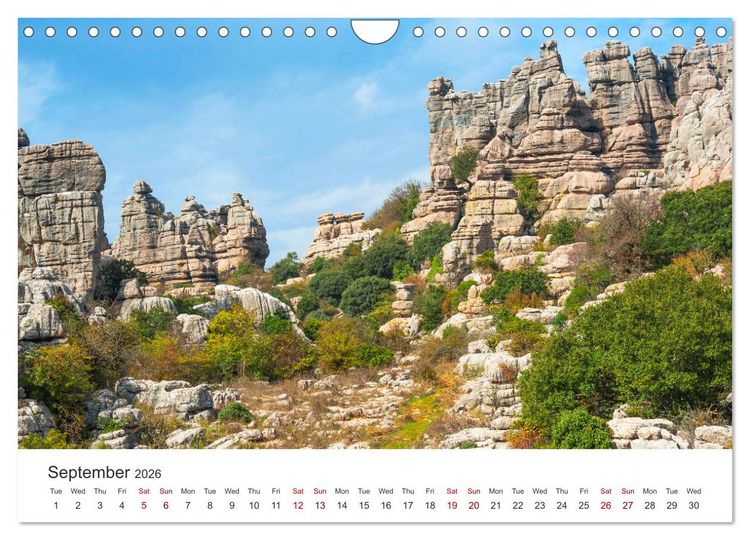 Produktbild: Andalusia (Wall Calendar 2026 DIN A4 landscape), CALVENDO 12 Month Wall Calendar