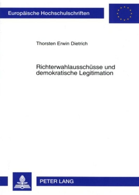 Produktbild: Richterwahlaussch&uuml;sse und demokratische Legitimation