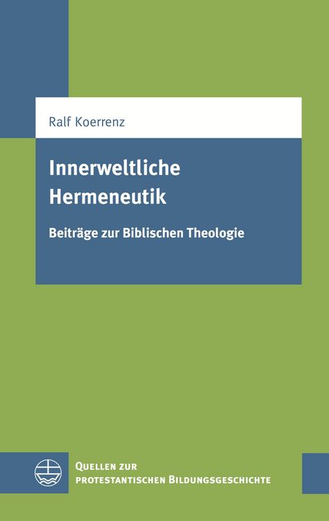 Produktbild: Innerweltliche Hermeneutik