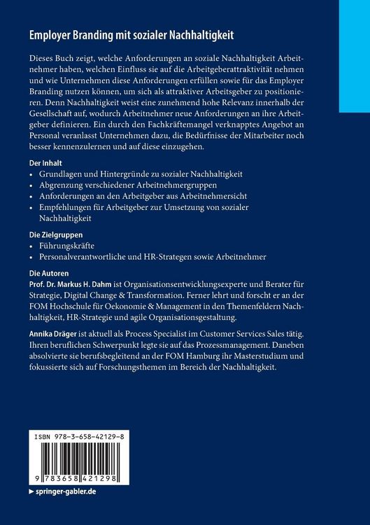 Produktbild: Employer Branding mit sozialer Nachhaltigkeit