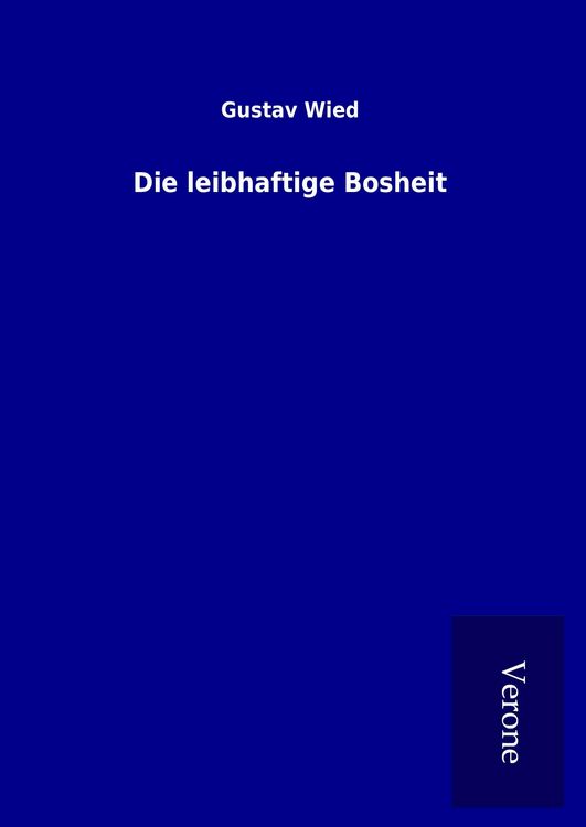 Produktbild: Die leibhaftige Bosheit