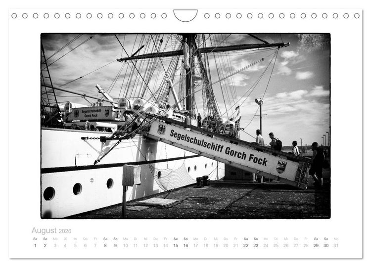 Produktbild: Gorch Fock - zeitlose Eindr&uuml;cke (Wandkalender 2026 DIN A4 quer), CALVENDO Monatskalender