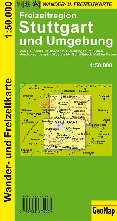 Produktbild: Stuttgart und Umgebung Wander- und Freizeitkarte