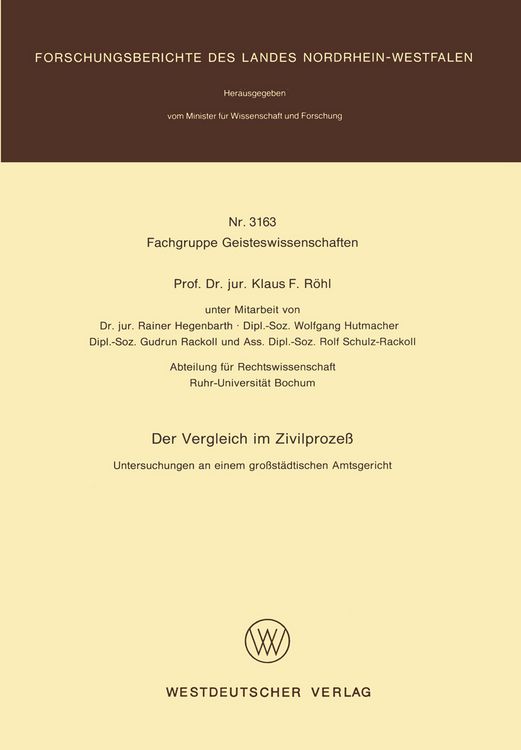 Produktbild: Der Vergleich im Zivilproze&szlig;