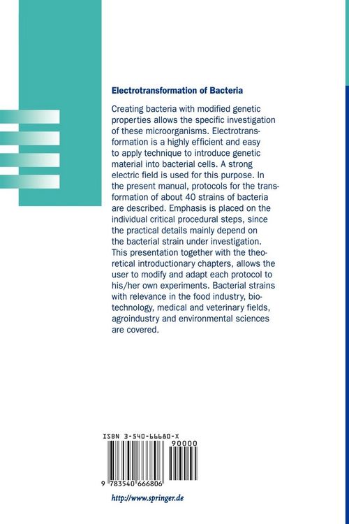 Produktbild: Electrotransformation of Bacteria