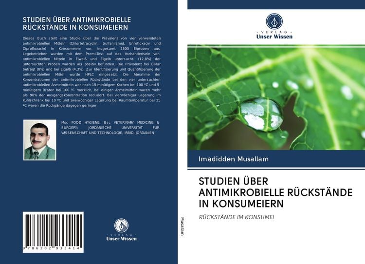 Produktbild: Studien &uuml;ber Antimikrobielle R&uuml;ckst&auml;nde in Konsumeiern