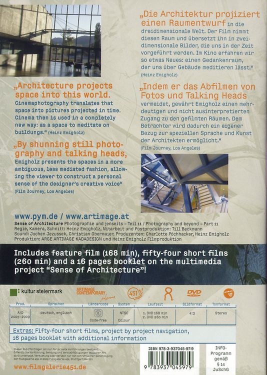 Produktbild: Sense of Architecture [2 DVDs]
