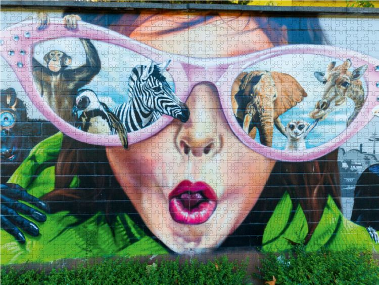 Produktbild: CALVENDO Puzzle Streetart in K&ouml;ln, Deutschland | 2000 Teile Lege-Gr&ouml;&szlig;e 90x67cm Foto-Puzzle f&uuml;r gl&uuml;ckliche Stunden