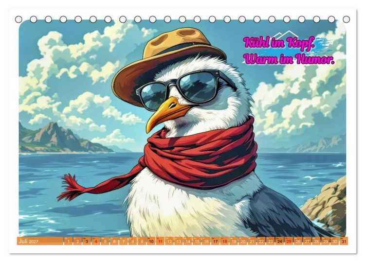 Produktbild: Norddeutsch Cool - Comic (Tischkalender 2027 DIN A5 quer), CALVENDO Monatskalender