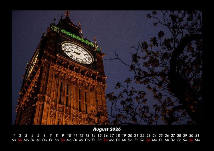 Produktbild: London 2026 Fotokalender DIN A3