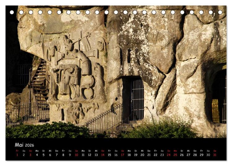 Produktbild: Die Externsteine (Tischkalender 2026 DIN A5 quer), CALVENDO Monatskalender