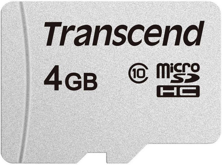 Produktbild: Transcend Premium 300S microSDHC-Karte 4 GB Class 10