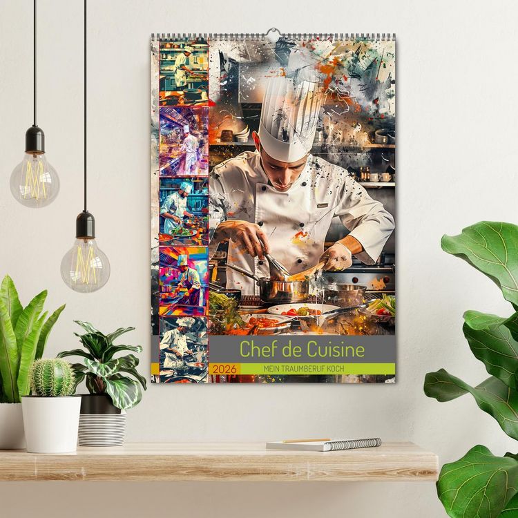 Produktbild: Chef de Cuisine - Mein Traumberuf Koch (Wandkalender 2026 DIN A2 hoch), CALVENDO Monatskalender