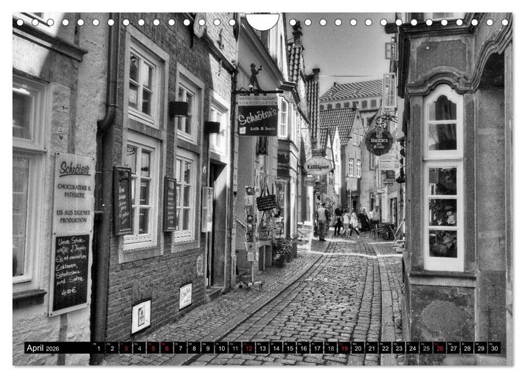 Produktbild: Historisches Bremen (Wandkalender 2026 DIN A4 quer), CALVENDO Monatskalender