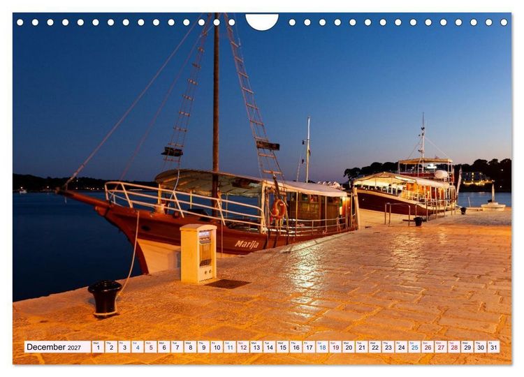 Produktbild: Istria &ndash; Coastal Wonders, Historic Cities, and Island Dreams (Wall Calendar 2027 DIN A4 landscape), CALVENDO 12 Month Wall Calendar