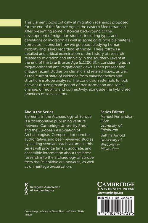 Produktbild: Migration Myths and the End of the Bronze Age in the Eastern Mediterranean