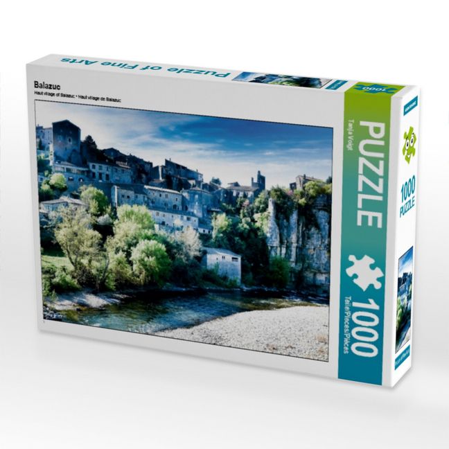 Produktbild: CALVENDO Puzzle Balazuc | 1000 Teile Lege-Gr&ouml;&szlig;e 64x48cm Foto-Puzzle f&uuml;r gl&uuml;ckliche Stunden