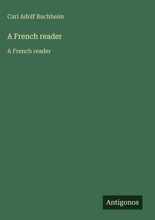 Produktbild: A French reader