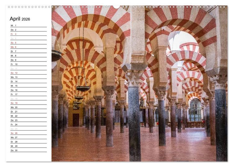 Produktbild: Andalusien (Wandkalender 2026 DIN A2 quer), CALVENDO Monatskalender