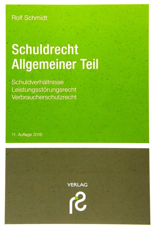 Produktbild: Schuldrecht Allgemeiner Teil