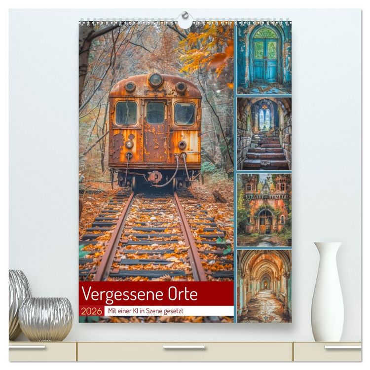 Produktbild: Vergessene Orte (hochwertiger Premium Wandkalender 2026 DIN A2 hoch), Kunstdruck in Hochglanz