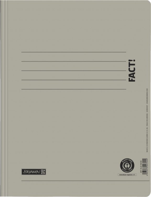 Produktbild: Brunnen Schnellhefter FACT! grau