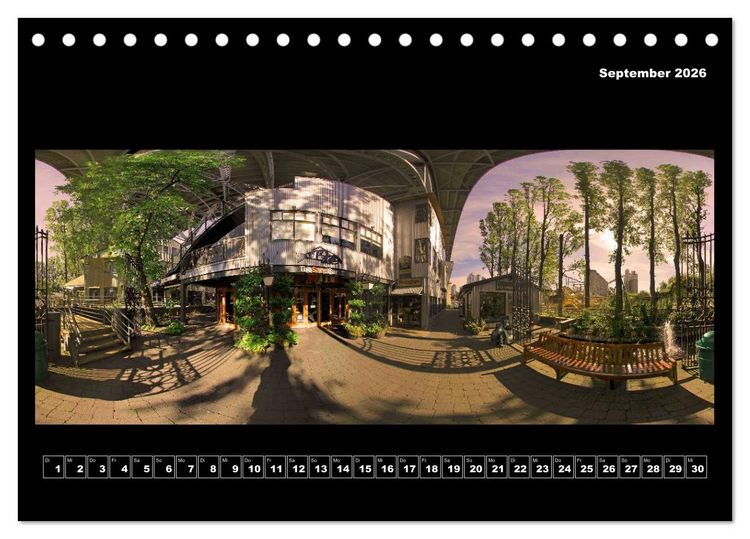 Produktbild: Vancouver / Kanada in faszinierender 360&deg; Panorama-Photographie (Tischkalender 2026 DIN A5 quer), CALVENDO Monatskalender
