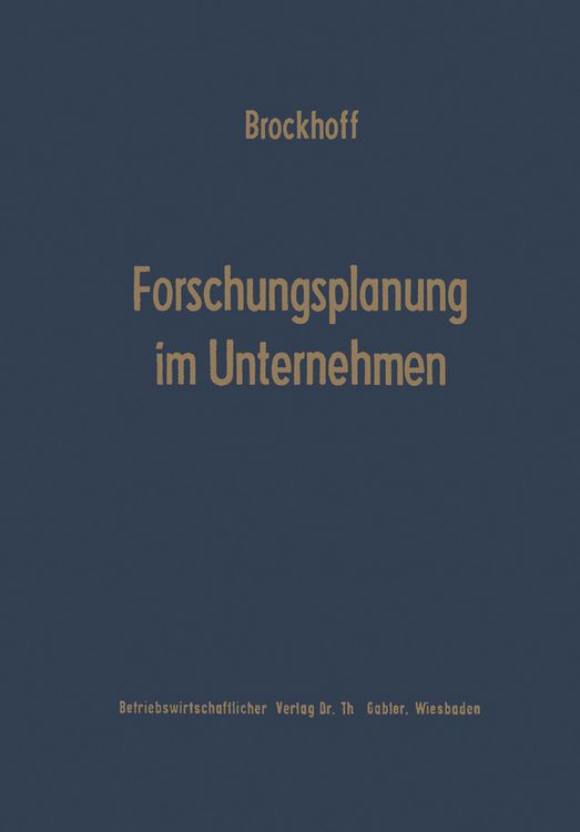 Produktbild: Forschungsplanung im Unternehmen