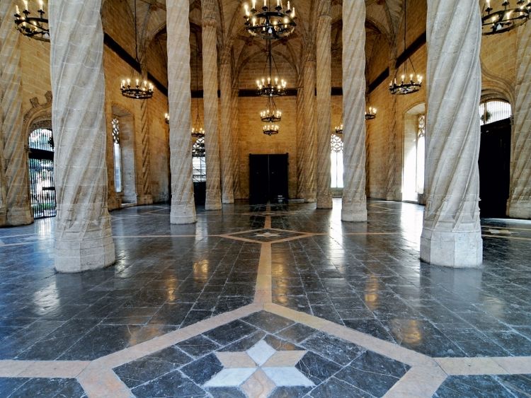 Produktbild: CALVENDO Puzzle La Lonja de la Seda, ehemalige Seidenb&ouml;rse | 1000 Teile Lege-Gr&ouml;&szlig;e 64x48cm Foto-Puzzle f&uuml;r gl&uuml;ckliche Stunden