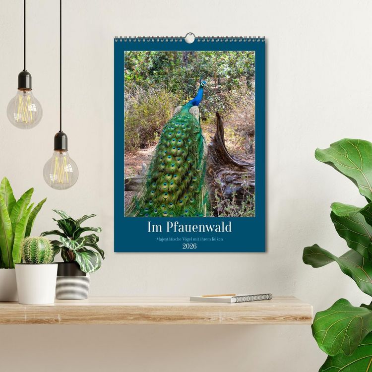 Produktbild: Im Pfauenwald (Wandkalender 2026 DIN A3 hoch), CALVENDO Monatskalender